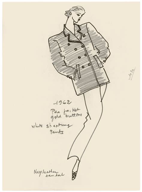 yves saint laurent sketches|nouveau designer yves Saint Laurent.